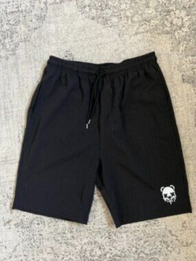 🧡3/15 Public Record Black Striped Shorts M